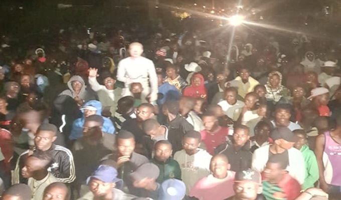 Mega crowd at Gweru street bash