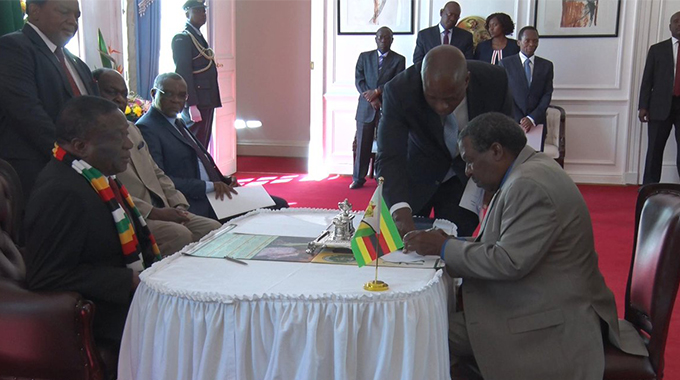 President swears in commissioners