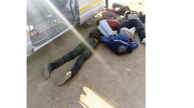 Armed robbers shot dead