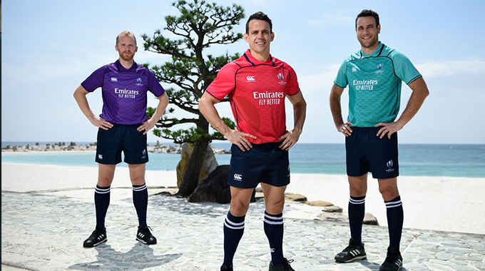 Match officials’ kit unveiled for Rugby World Cup