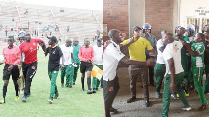 Caps beaten, turn violent