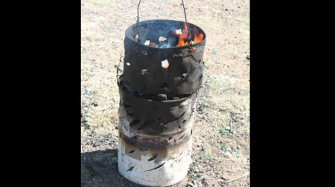 Tot falls into brazier, burns to death
