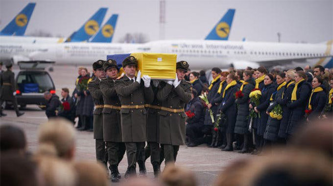 Bodies of Ukrainian victims of Iran plane crash returned home