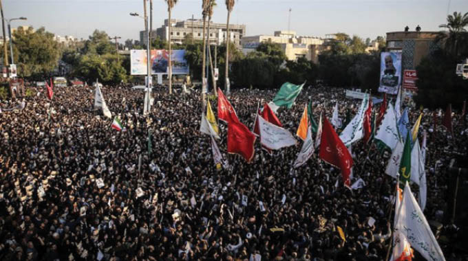 Thousands fill streets to mourn as Soleimani’s remains return to Iran . . . Trump threatens to hit 52 Iranian sites