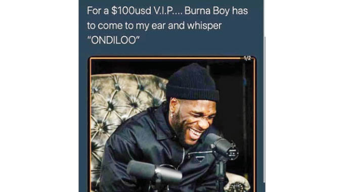 Outcry over Burna Boy tickets price