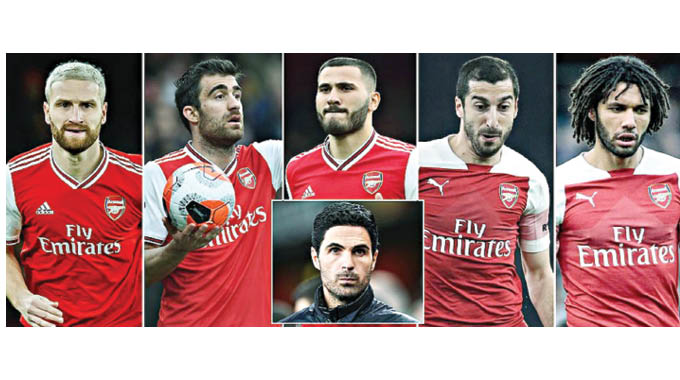 Arsenal overhaul . . . Arteta set to get rid of five stars