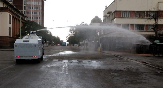 Water cannons deployed in Bulawayo’s Covid-19 fight