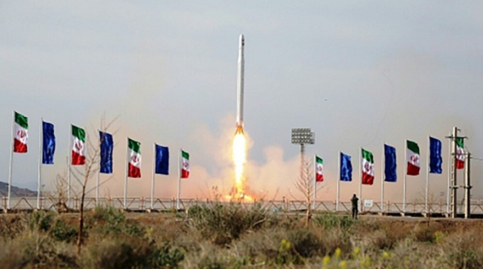 Iran launches military satellite as US tensions simmer