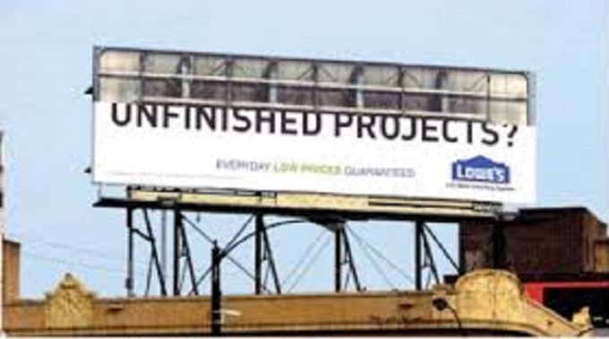 Worry over uncompleted projects