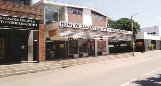 Ghost town in Vic Falls CBD