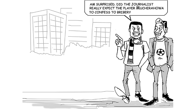 Cartoon: Memory Mucherahowa on bribery
