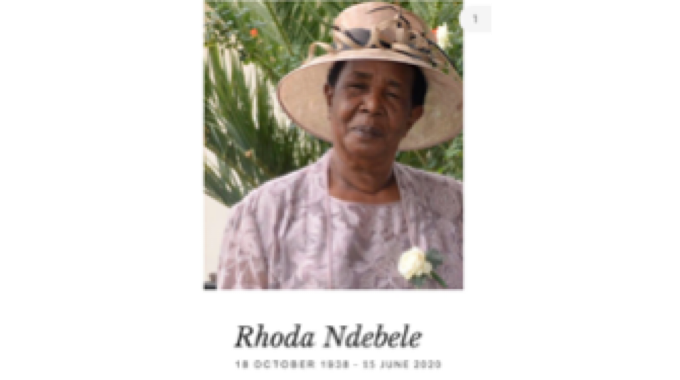 Wife to PF-Zapu political activist, Cde John Ndebele dies