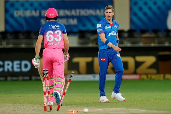 Anrich Nortje bowls fastest ball in IPL history