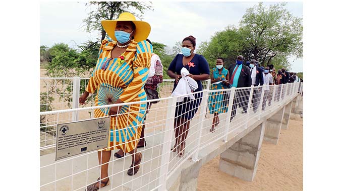 Footbridge brings relief to Mangwe