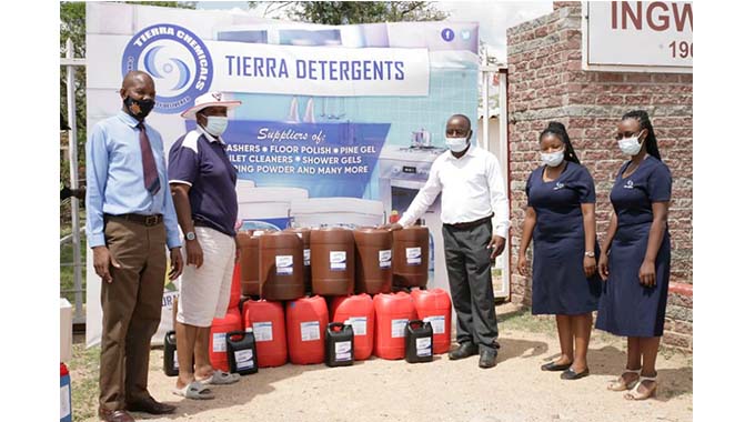 Bulawayo chemical company donates to John Tallach High School