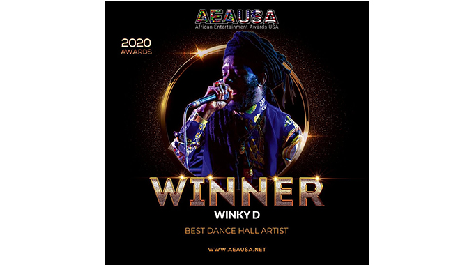 Winky D rules African dancehall, dedicates award to Gafa family