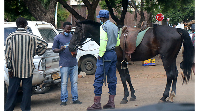 Police intensify lockdown arrests…Rope in canine and mounted divisions