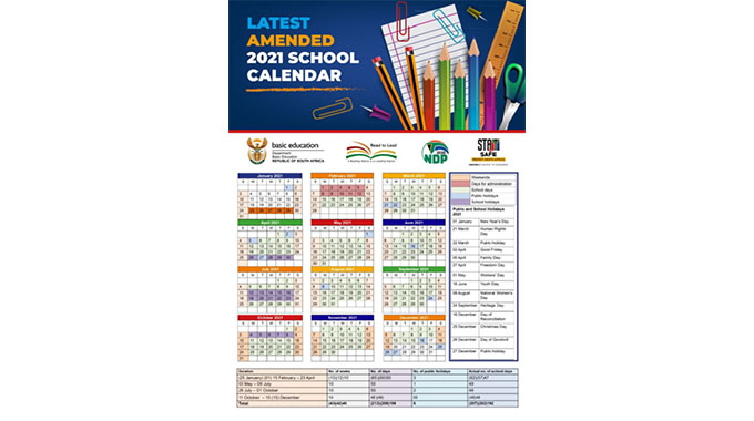 2021 school calendar out
