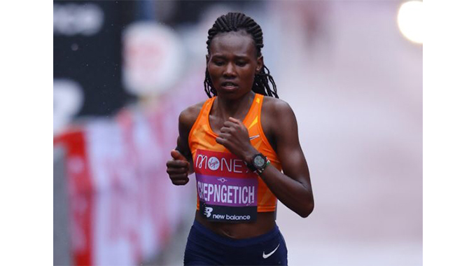 Ruth Chepngetich smashes half-marathon world record