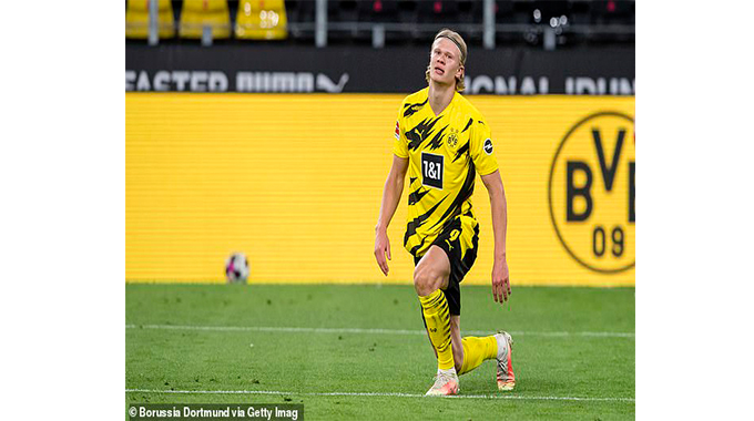 Haaland back in training ahead of German Cup final