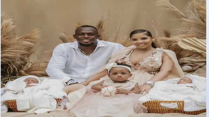 Usain Bolt welcomes newborn twin sons Thunder and Saint Leo