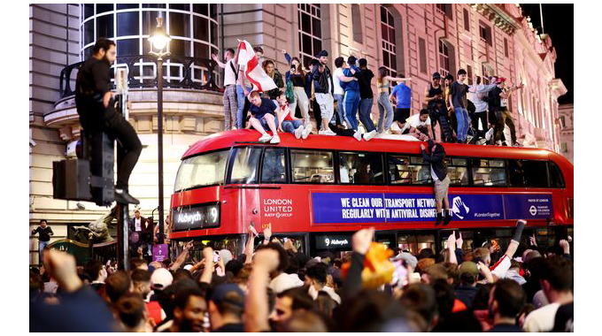 England fans explode with joy as as Kane and team secure historic final spot