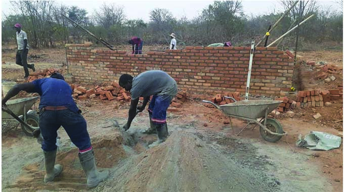 Malume Skhosi’s house takes shape