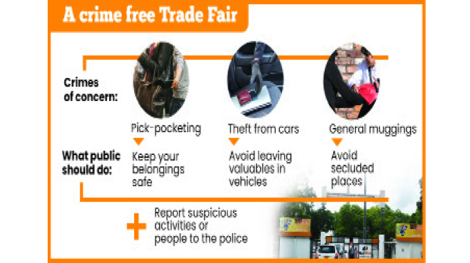 Police deploy for crime free trade fair
