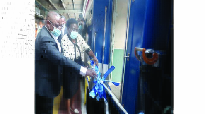 Commuter train back on track