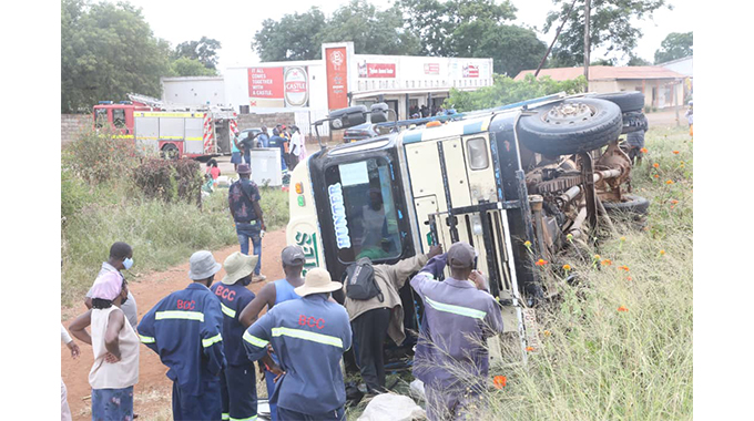WATCH: 40 passengers cheat death after bus overturns