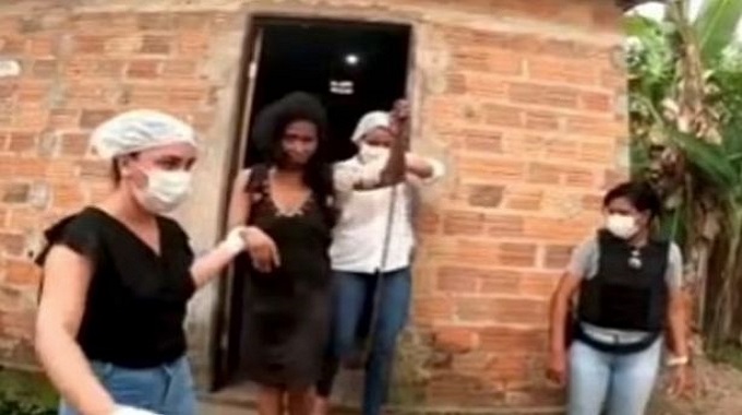 Woman, 39, is rescued after being chained and tied in a dingy metal cell at her mother’s home for 20 YEARS: