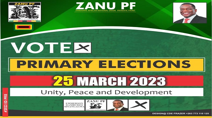Zanu PF primaries set for 25 March