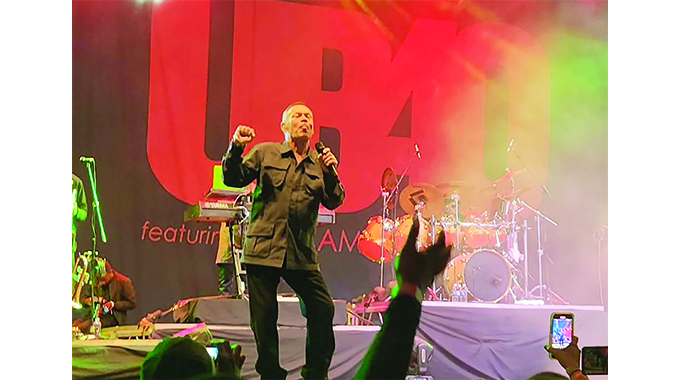 WATCH: UB40 featuring Ali Campbell rock Zimbabwe