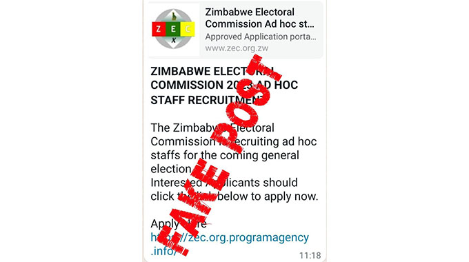 “We are not recruiting” – Zimbabwe Electoral Commission