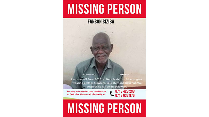 Mberengwa man goes missing