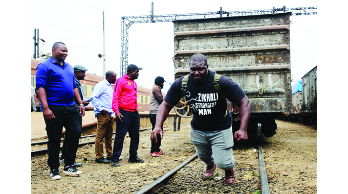 Zimbabwe’s strongest man pulls 56 tonnes, eats 2kg pap