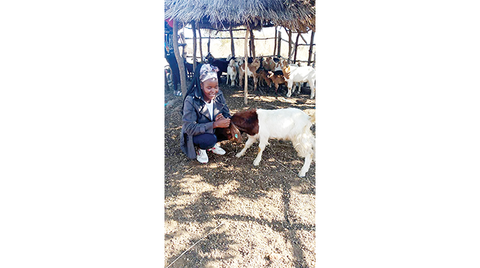 Female farmer basks in goat keeping glory