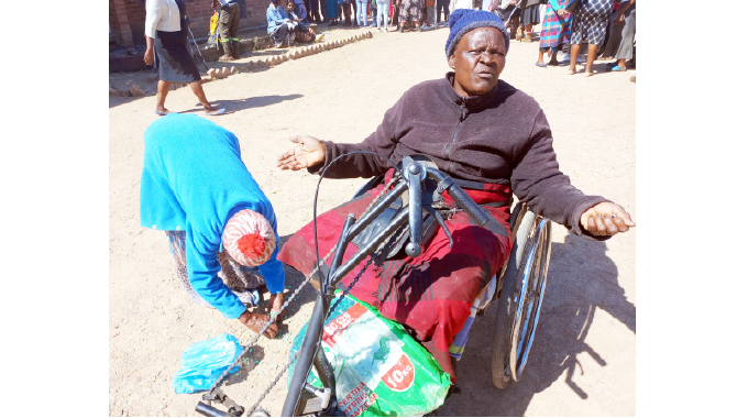 President donates to the disabled