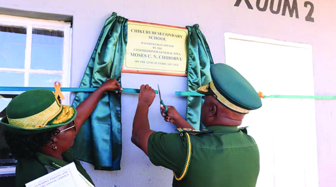 Zimbabwe Prisons and Correctional Services (ZPCS) opens Chikurubi Secondary School in Harare