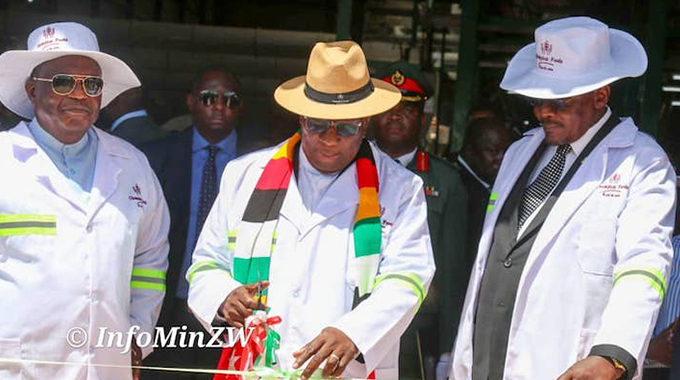 President commissions third largest milling plant in Zimbabwe