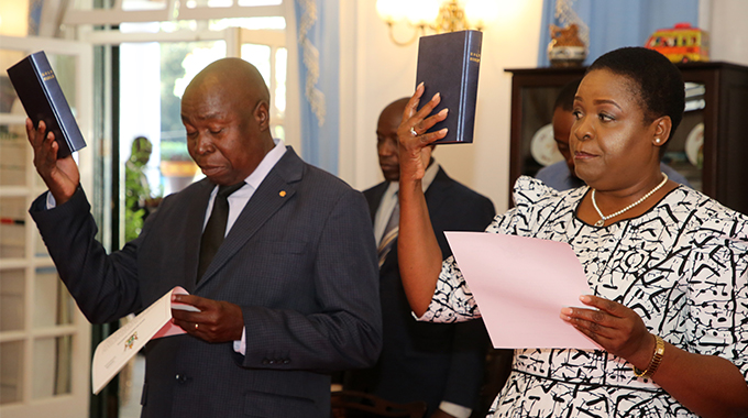 President swears in deputy ministers