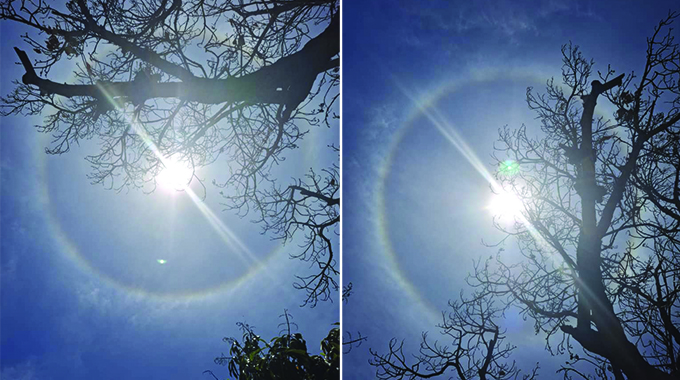 Halo around sun gets Zimbabweans excited, What does it mean?