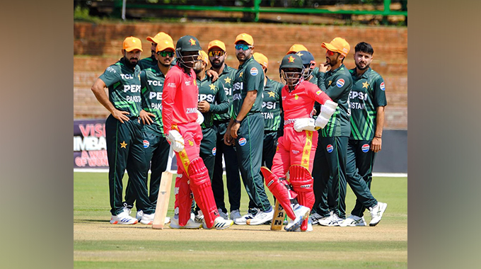 Zimbabwe have been bowled out for 145 runs in 32.3 overs.