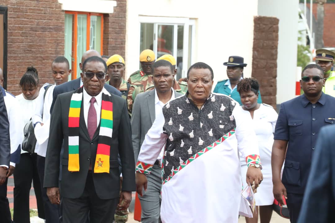 President Mnangagwa arrives at National Thanksgiving and Dedication Service